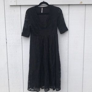 Free People black lace dress